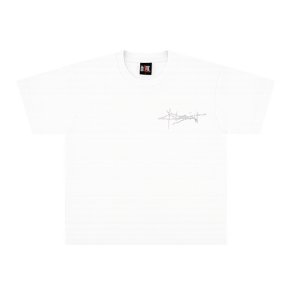 06. RHINESTONE LOGO SHIRT WHITE