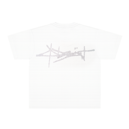 06. RHINESTONE LOGO SHIRT WHITE