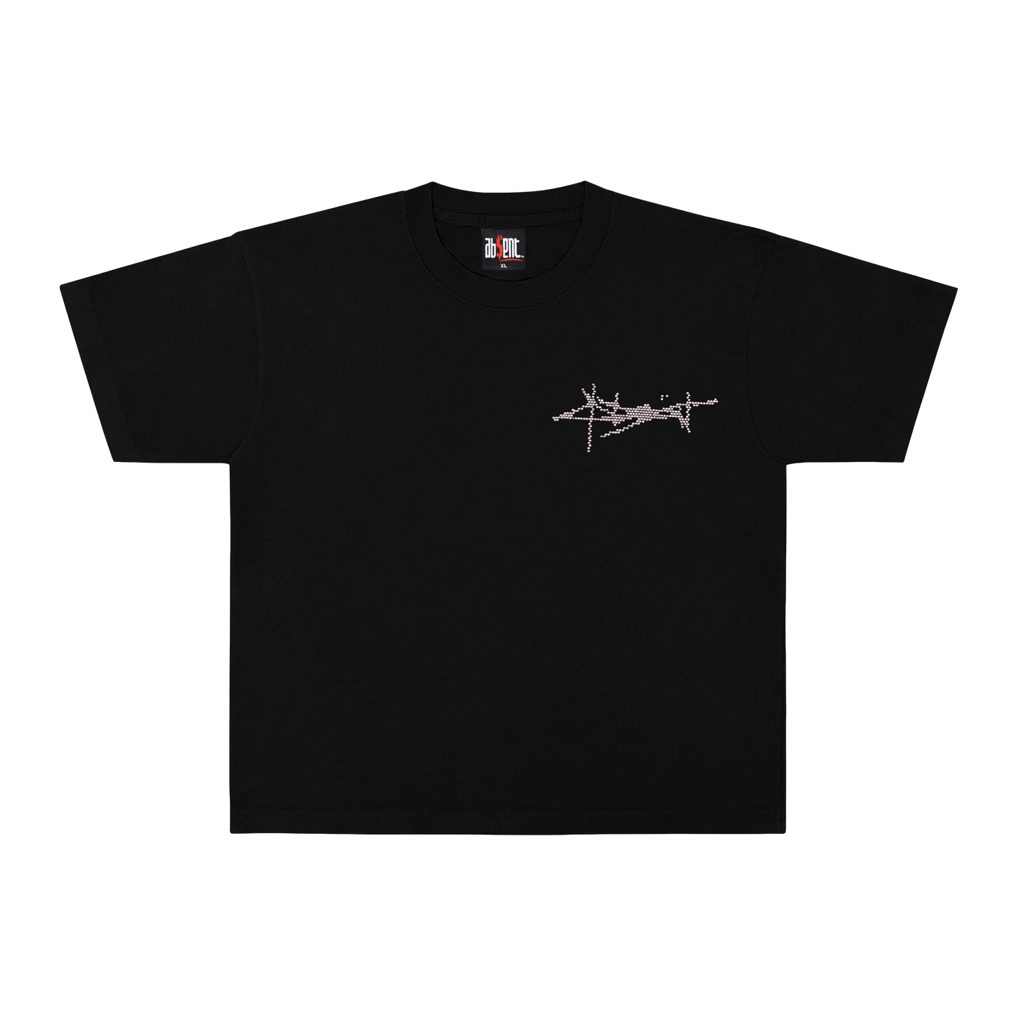 05. RHINESTONE LOGO SHIRT BLACK