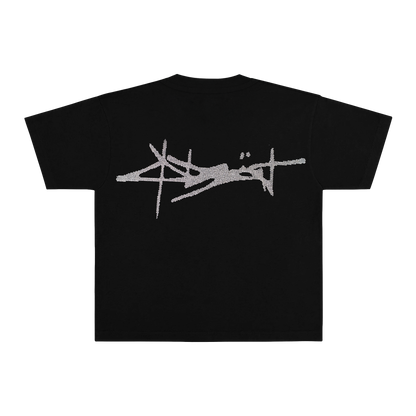 05. RHINESTONE LOGO SHIRT BLACK