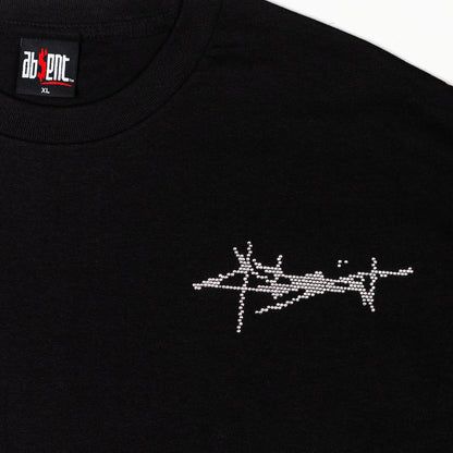 05. RHINESTONE LOGO SHIRT BLACK