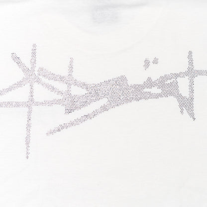 06. RHINESTONE LOGO SHIRT WHITE